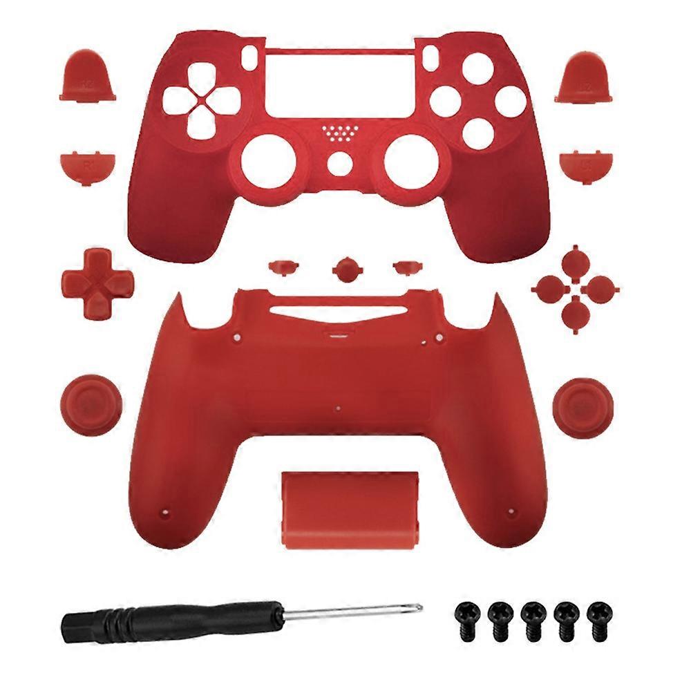 DATA FROG JDM-040 For Sony PS4 Slim Game Console Plastic Protective Shell Button Cover Set