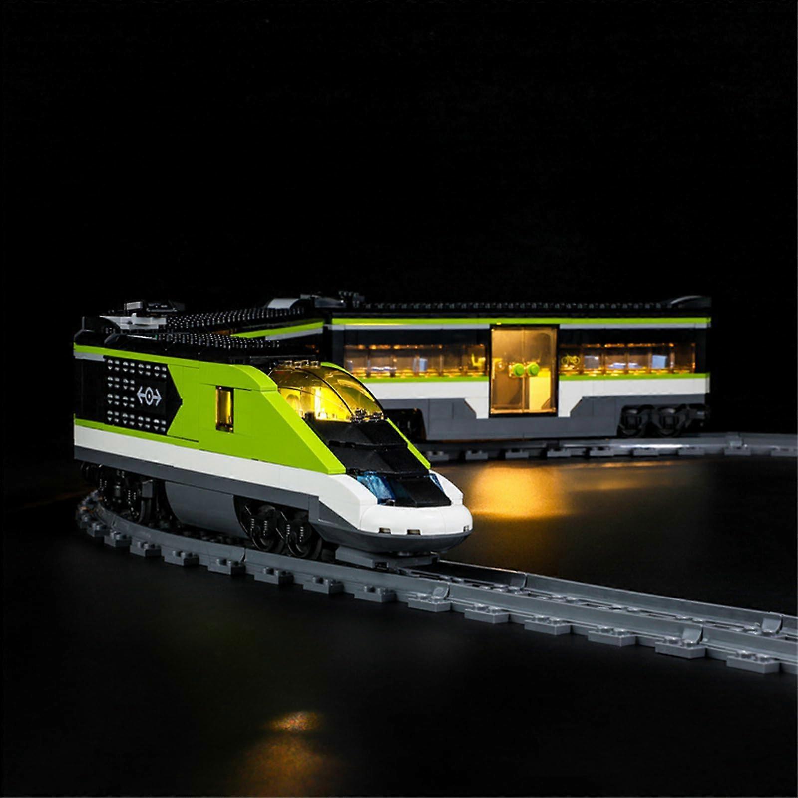 LED Light Kit for  60337 Express Passenger Train, Battery Powered with Realistic Lighting