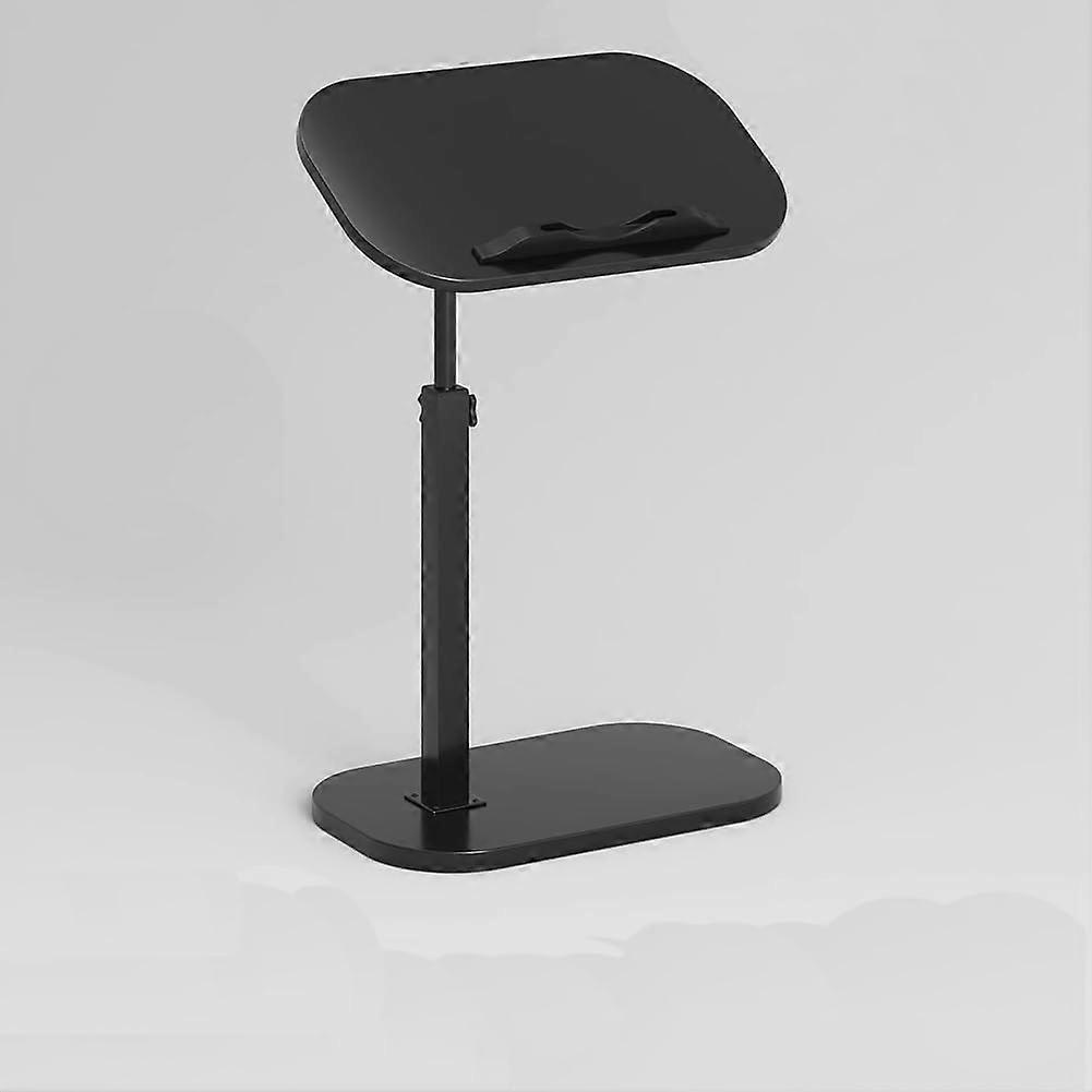 Overbed Table Height Adjustable with Tilting Desktop, C Shaped Sofa Side Table for Bedroom or Hospital