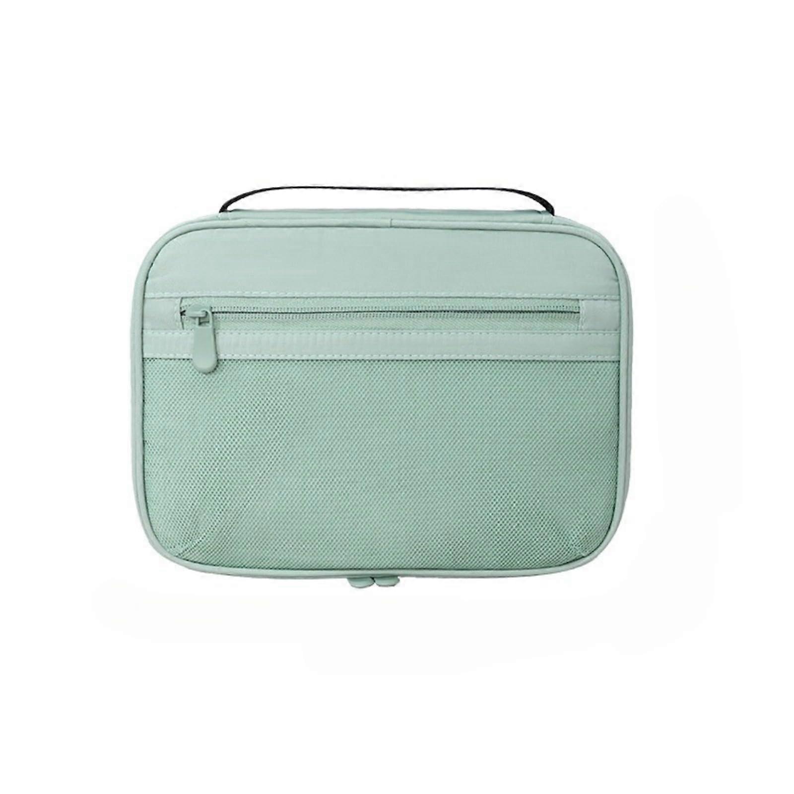 Green Cable Organizer Bag with MultiPocket Design, Electronics Travel Case for Easy Organization