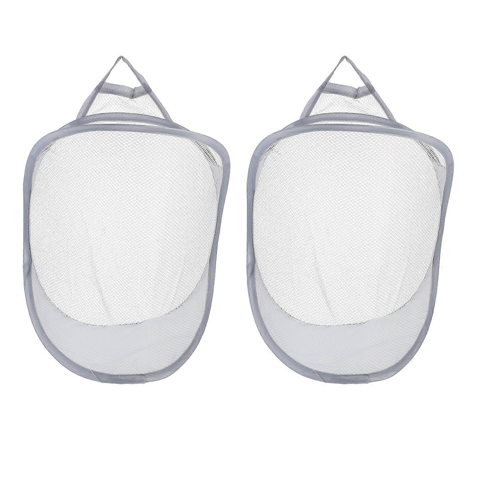Laundry Hanging Basket Folding Storage Organizer for Storage 2Pcs