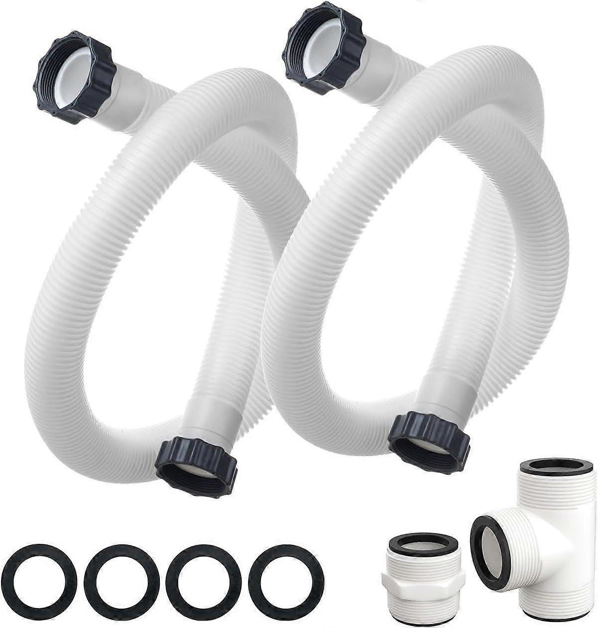 1,5" poolfilterpumpeslange og poolslangeadapterstik