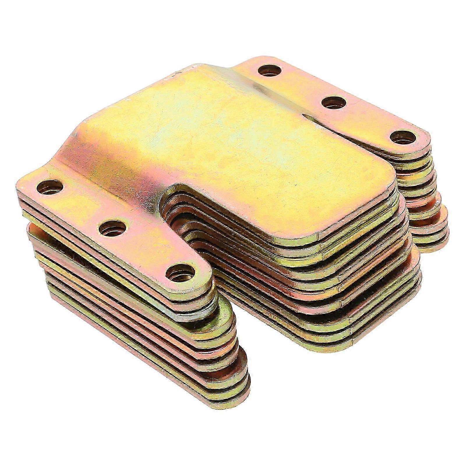 Golden Sofa Interlocking Clips Sectional Couch Connectors Hardware Set 20Pcs