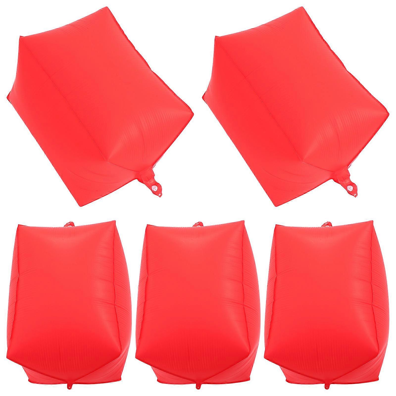 Inflatable Red Square Balloon for Party Decorations 20Pcs Set