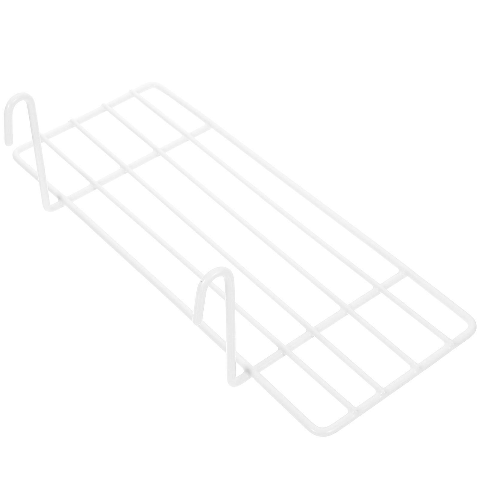 Grid Panel Wire Storage Rack Straight Shelf for Wall Decoration 3Pcs