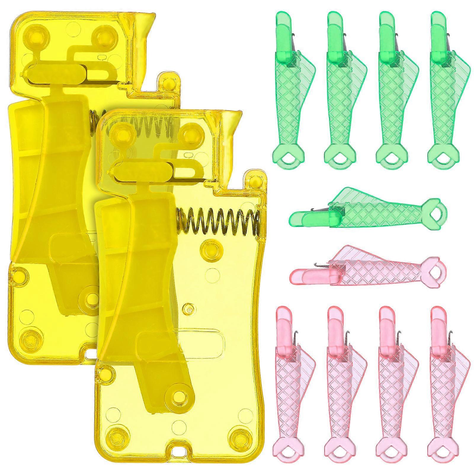 Needle Threader for Sewing Machine 1Set Fish Mouth Threader Multiple Colors