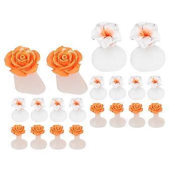 Silicone Toe Separator Pedicure Tools for Toe Corrector 16Pcs Assorted Color