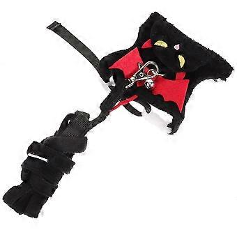 Pet Harness and Leash Set for Small Animals 2Sets Halloween Design