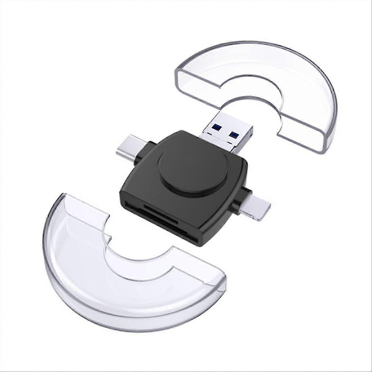 Universal Card Reader Multi-Function TF SD Card Reader Adapter Black