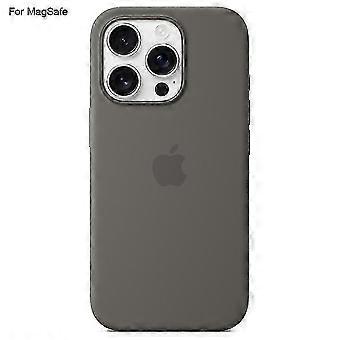 Etui til iPhone 16 Pro med Magsafe flydende silikone bagcover med induktions-popover funktion - tjst