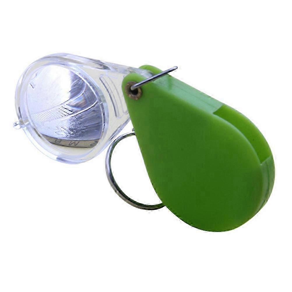Foldable Magnifier Keychain Plastic for Hanging Keys 2Pcs Keyring Set