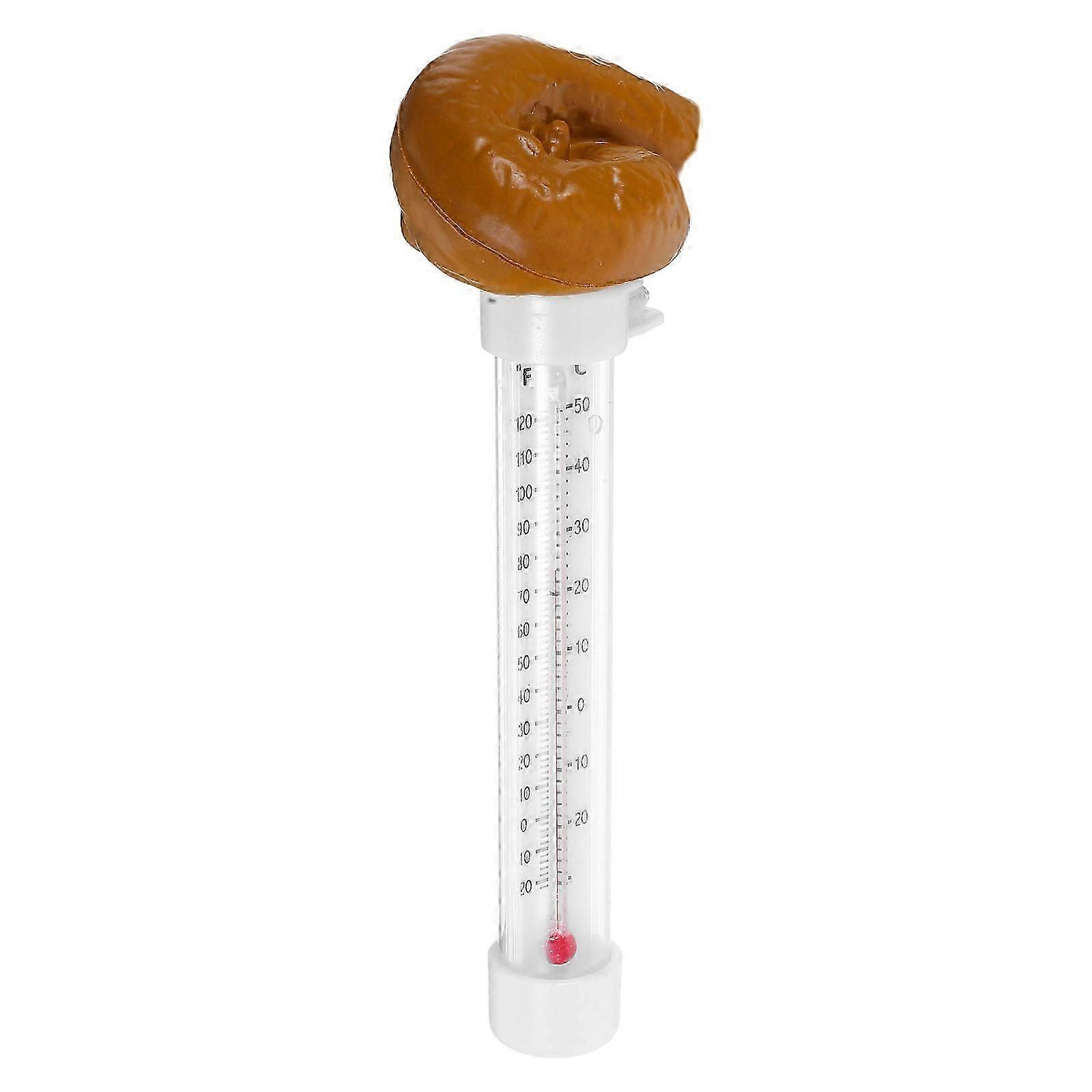 Pool Thermometer Floating Poop Shape for Water Temperature