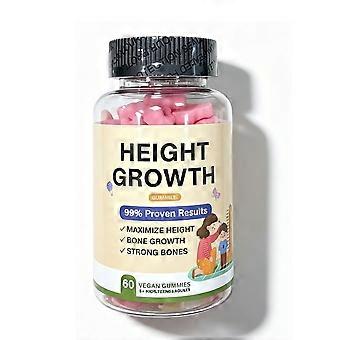 Height Growth Maximize Height 60 Count Nutrition Gels & Chews - Pink Beer Shape