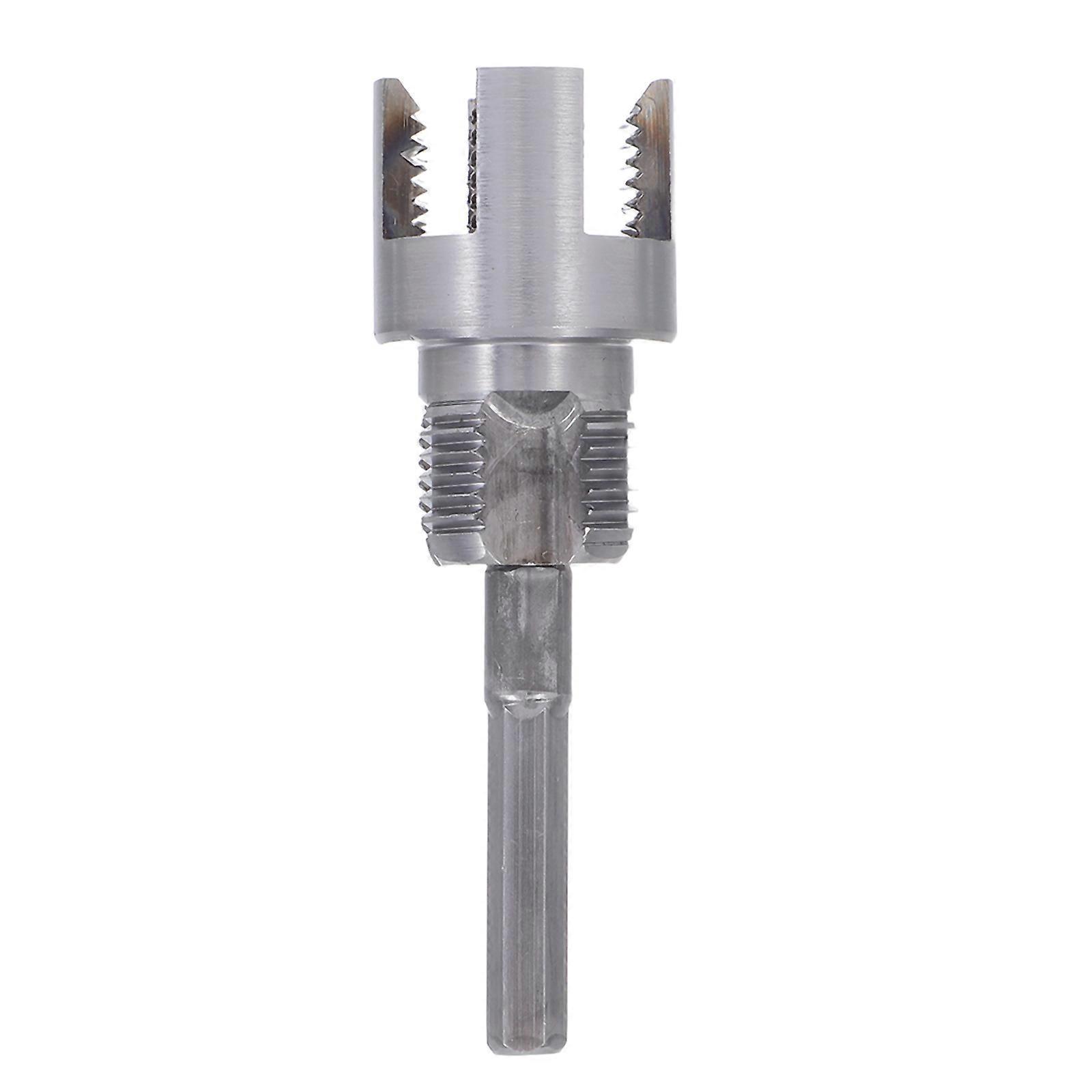 Multi-Functional Pipe Threader for Internal and External Threading Silver