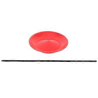 1 ensemble de plaques tournantes avec bâton cirque performances plaques de jonglage compétence spinning accessoires pour garçon fille passe-temps débutants jeux jouets spectacle
