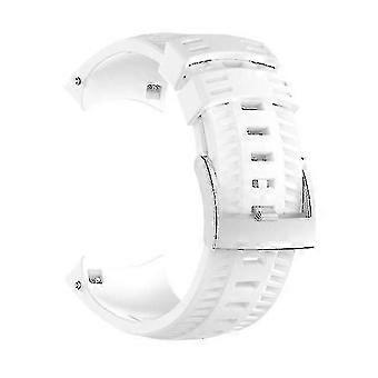 Replacement Silicone Strap Compatible with Suunto 9, White Watch Band Compatible with Suunto 9 Series