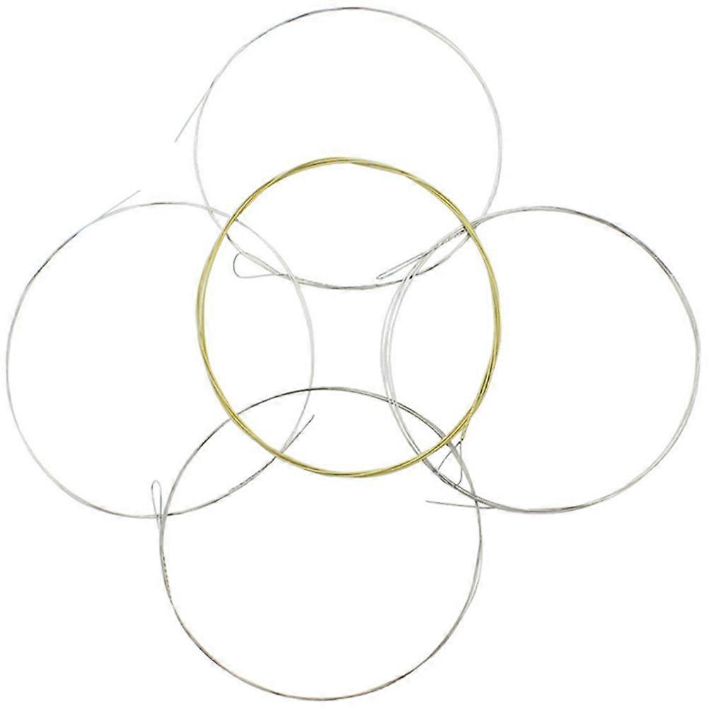 5pcs Banjo Strings 5 String Banjo String Coating Optical Strings Replacement Strings