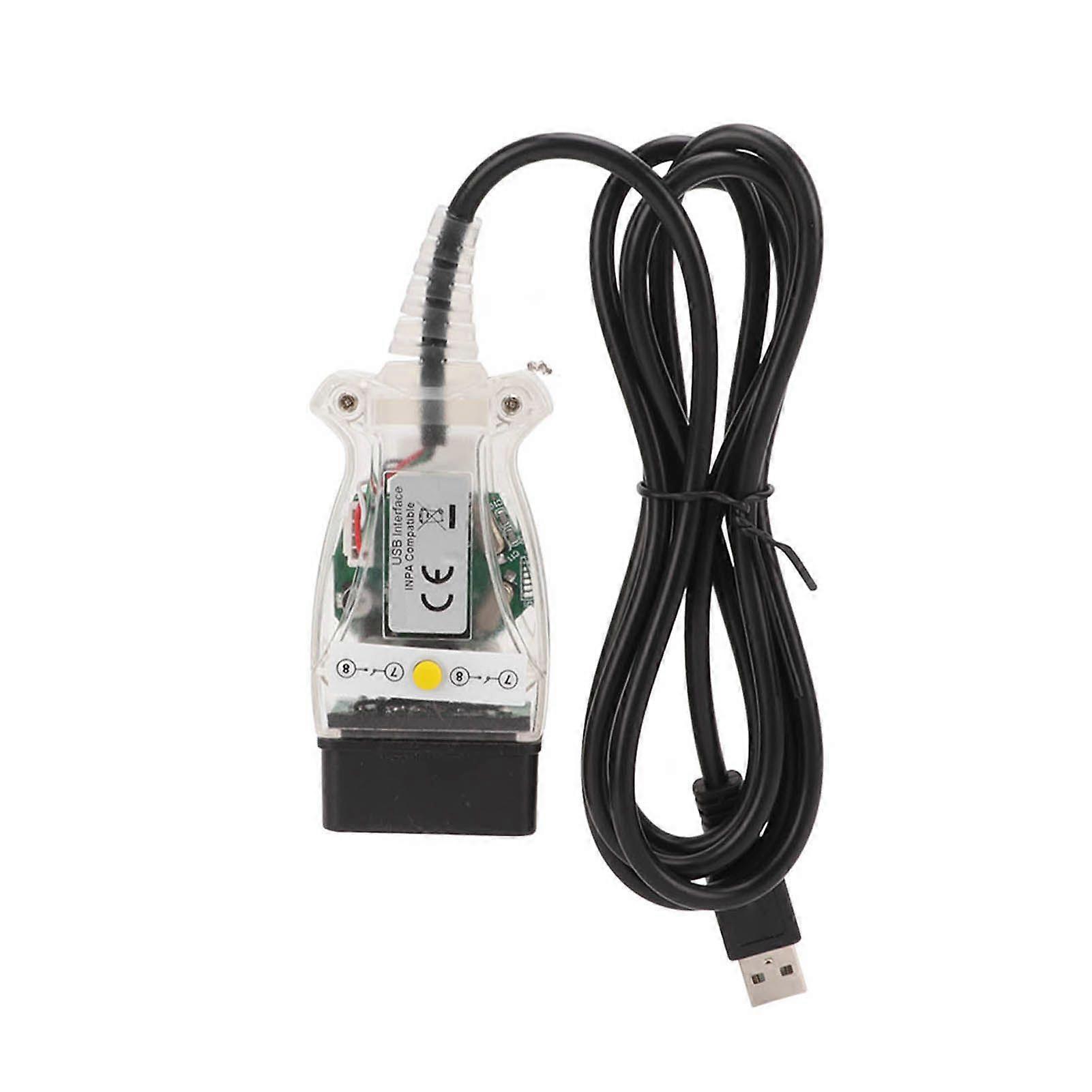 Cablu K+DCAN cu comutator, interfață USB, instrument de diagnosticare auto OBD2 pentru E60, E61, E81, E70, E83, E87, E90, E91, E92, E93