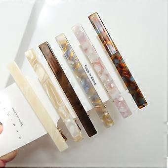 6 Pezzi Coccodrillo Alligatore Fermagli Per Capelli A Becco D'anatra Per Donne Alla Moda Piccoli Colorati Acrilico Fermagli Per Capelli...