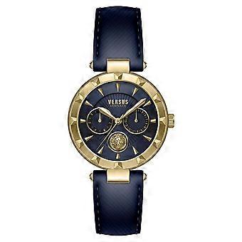 Versus by Versace Women's Watch Wristwatch Multifunction Sertie N VSPOS2321 Leather