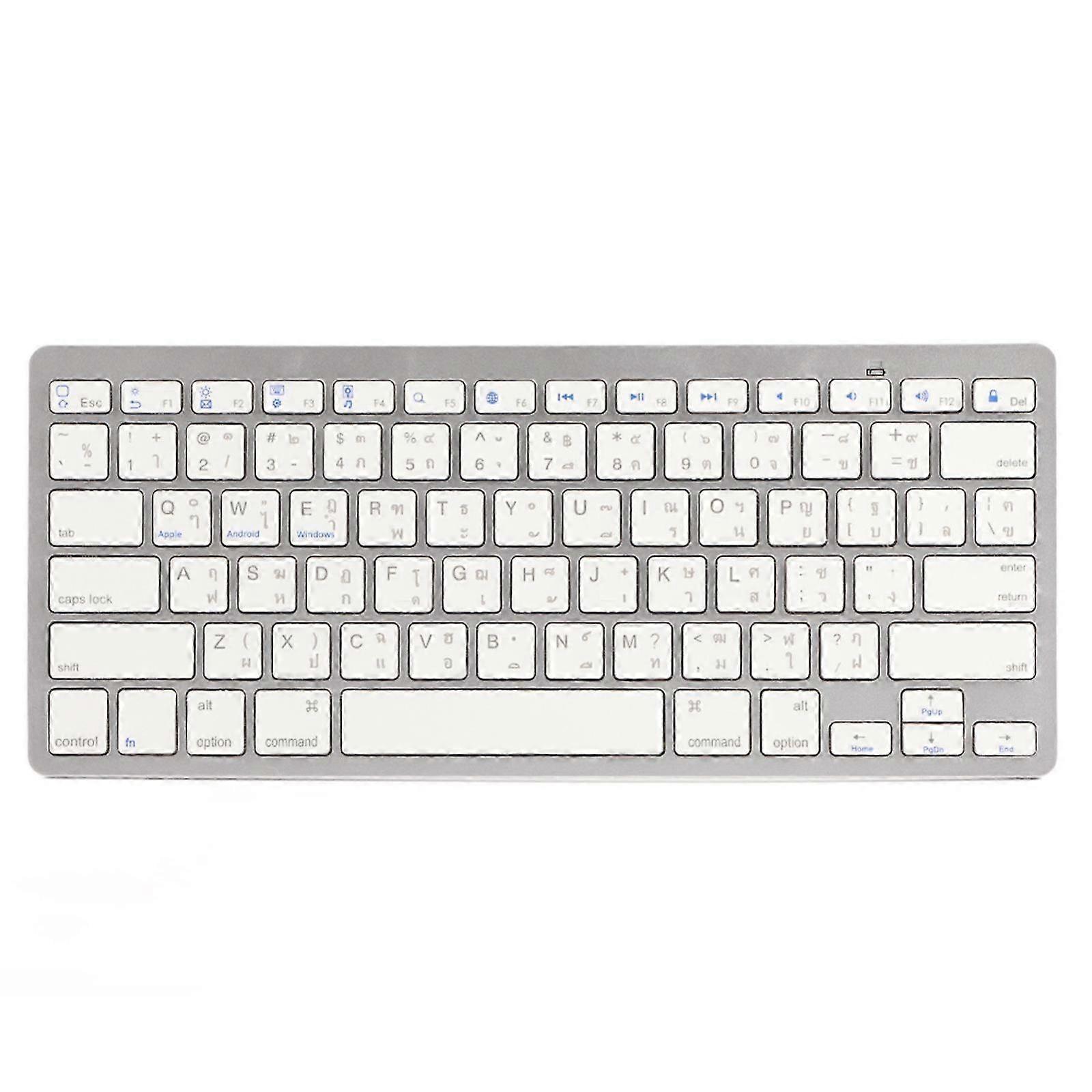 MultiFunctional Thai UltraThin Wireless Bluetooth Keyboard For WindowS Android 26-27