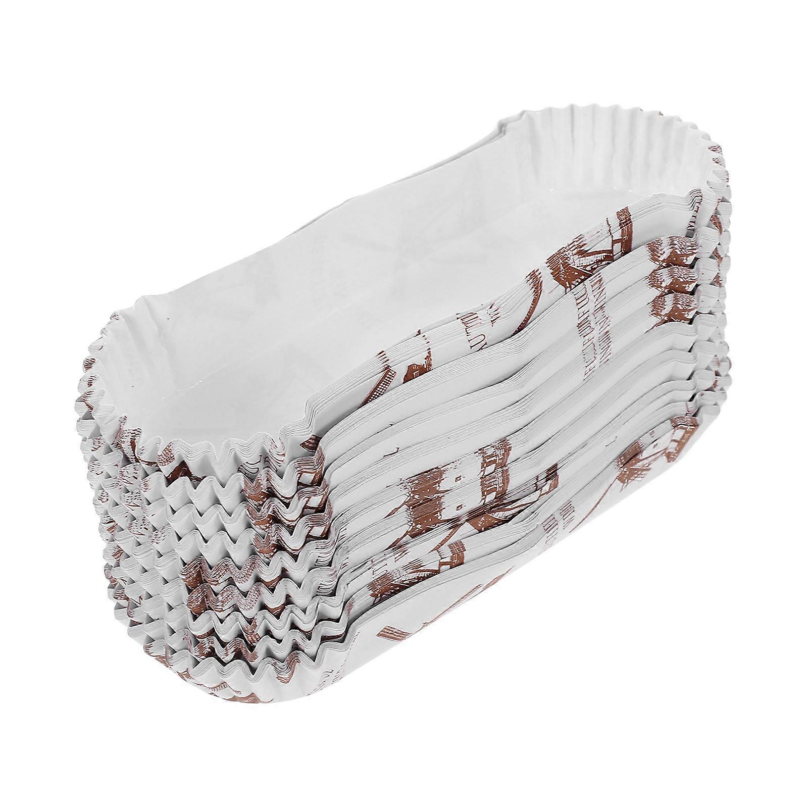 100pcs Bread Paper Liners High-Temperature Baking Liners Resistant Non-Stick Baking Cups Elegant Baking Cups for Baking Bread