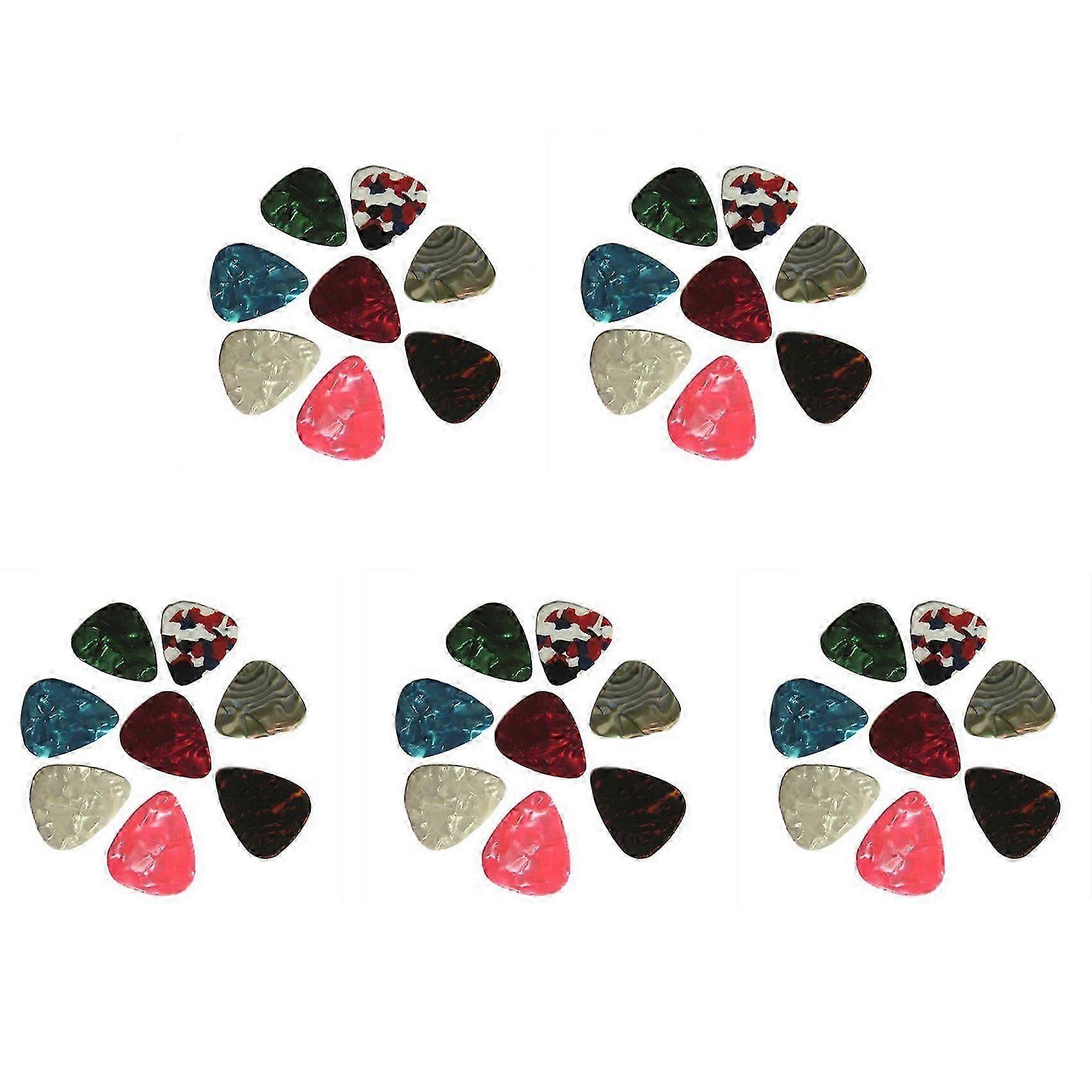100pcs Thin Guitar Picks 0.46mm Random Colour