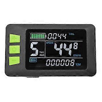 P3C LCD Display Dashboard Colorful Screen 24V 36V 48V 60V Electric Bike Meter for Electric Scooter(6PIN)