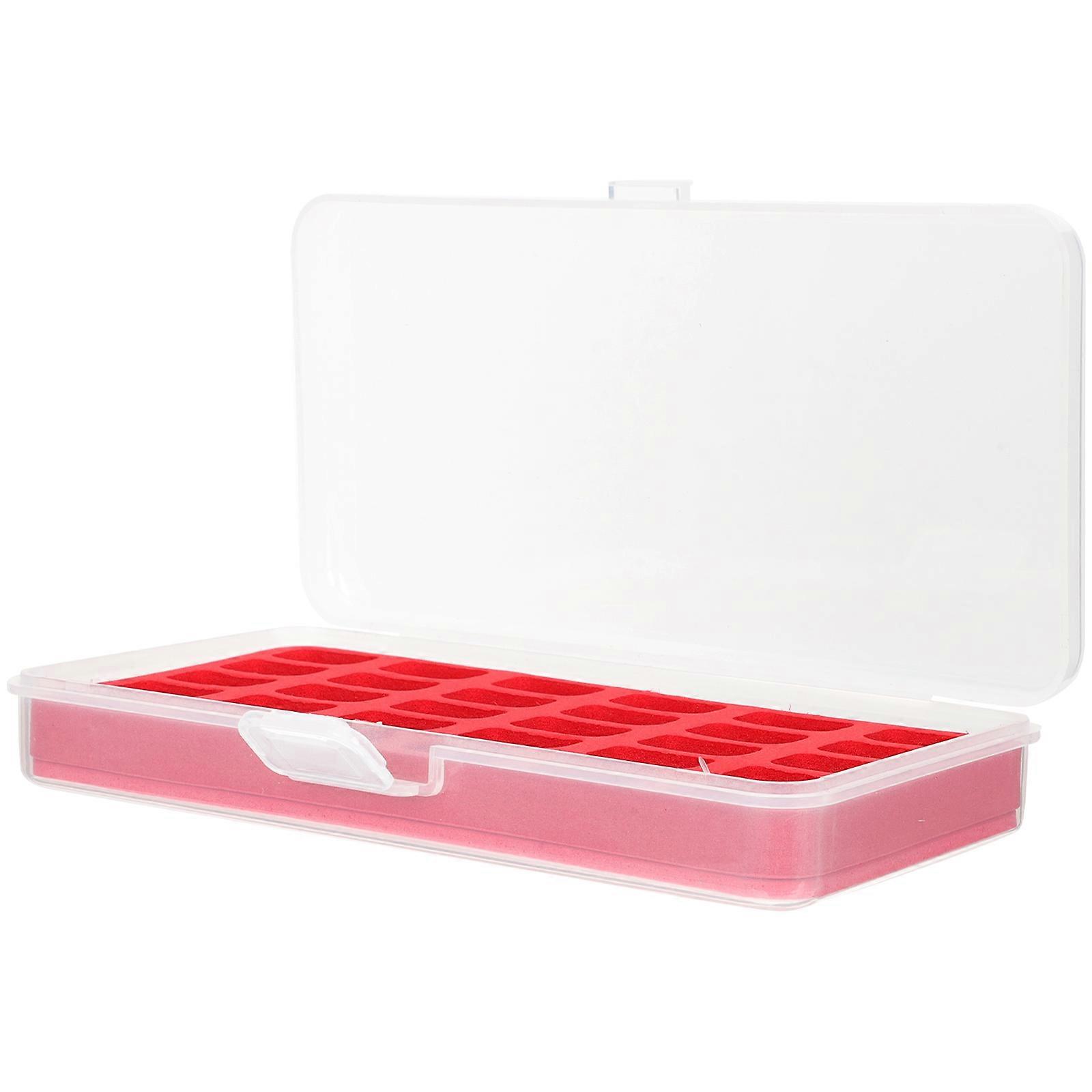 Sewing Box Thread Organizer Bobbin Storage Holder Plastic Bobbin Box Clear Thread Holder