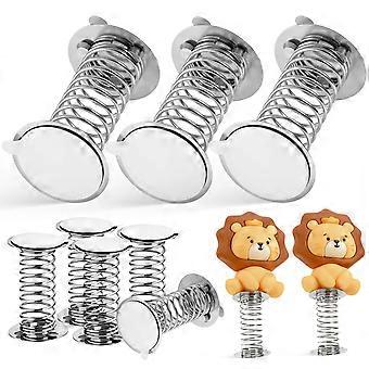 10pcs Base de Mola Wobble Dolls Base Craft Spring Dashboard Dolls Base Com Adesivo