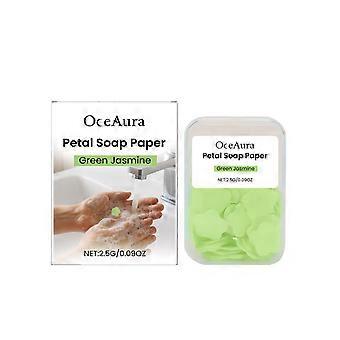 Petal Shaped Hand Soap Sheets, Portable Cleansing Sheets with Moisturizing Essence