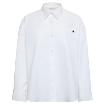 Calvin Klein Shirts Lv047f104g Cotton Poplin Cropped