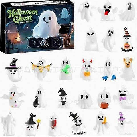 Daily Halloween Countdown: Ghost Advent Calendar with Assorted Ghost-Themed Designs