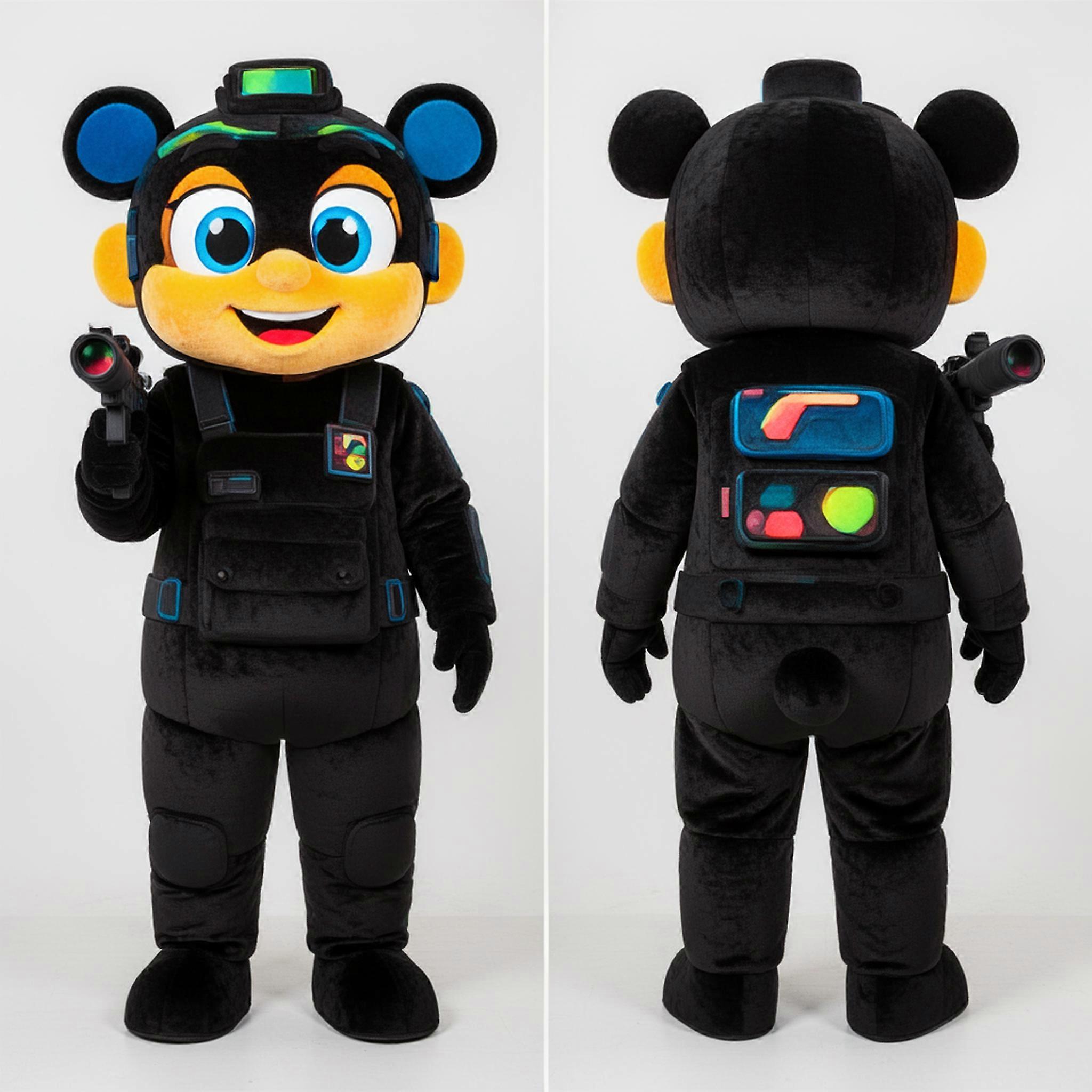 MASTICOT Black Tactical Sniper Mascot