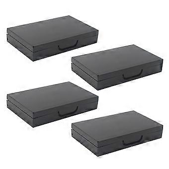 Empty Eye Shadow Pallet for Storage 8Pcs Black Small Carry Case