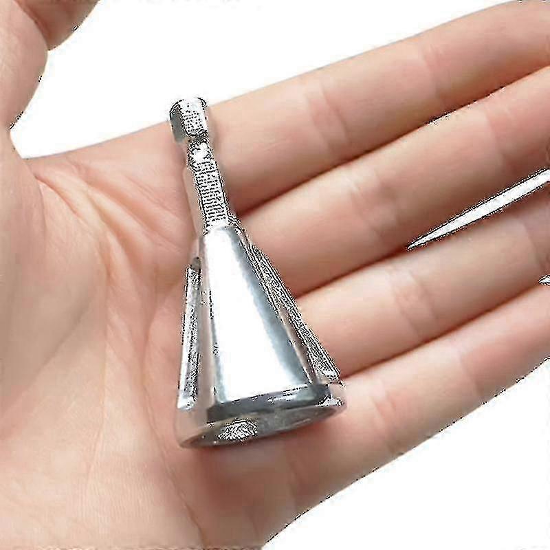 Lloy Deburring External Burnish Bolt Nut Drill Bar Remove Burr Tool Hexagon Chamferer(silver)(1pcs)