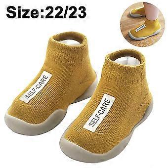 Baby Walking Socks Shoes For Boys Girls, Soft Sole Breathable Elastic Sock Sneakers With Memory Insole Non Slip Toddler Shoes For 12 To 24 Months