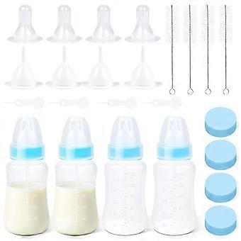 4oz Nursing Bottle - Small Animal Feeding Set with Nipples | Puppy, Kitten, and Hand Feeding Supplies Set1630