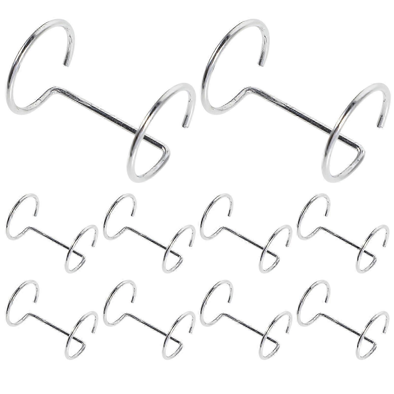 Double Ring Acrylic Sign Binder Silver compatible with Tabletop Menu Display 10Pcs
