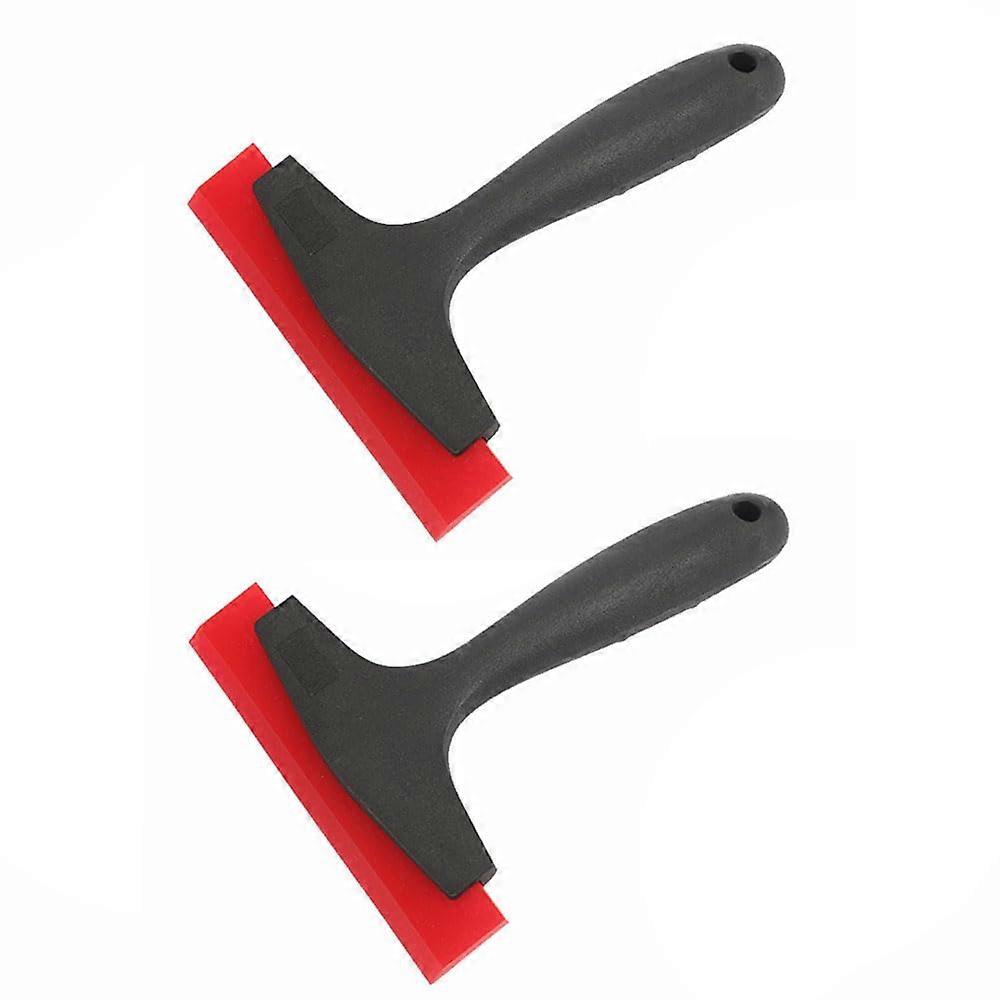 2 Pack Grout Scraper and Window Squeegee Set, Ergonomic NonSlip Grip, ScratchSafe PU Edge