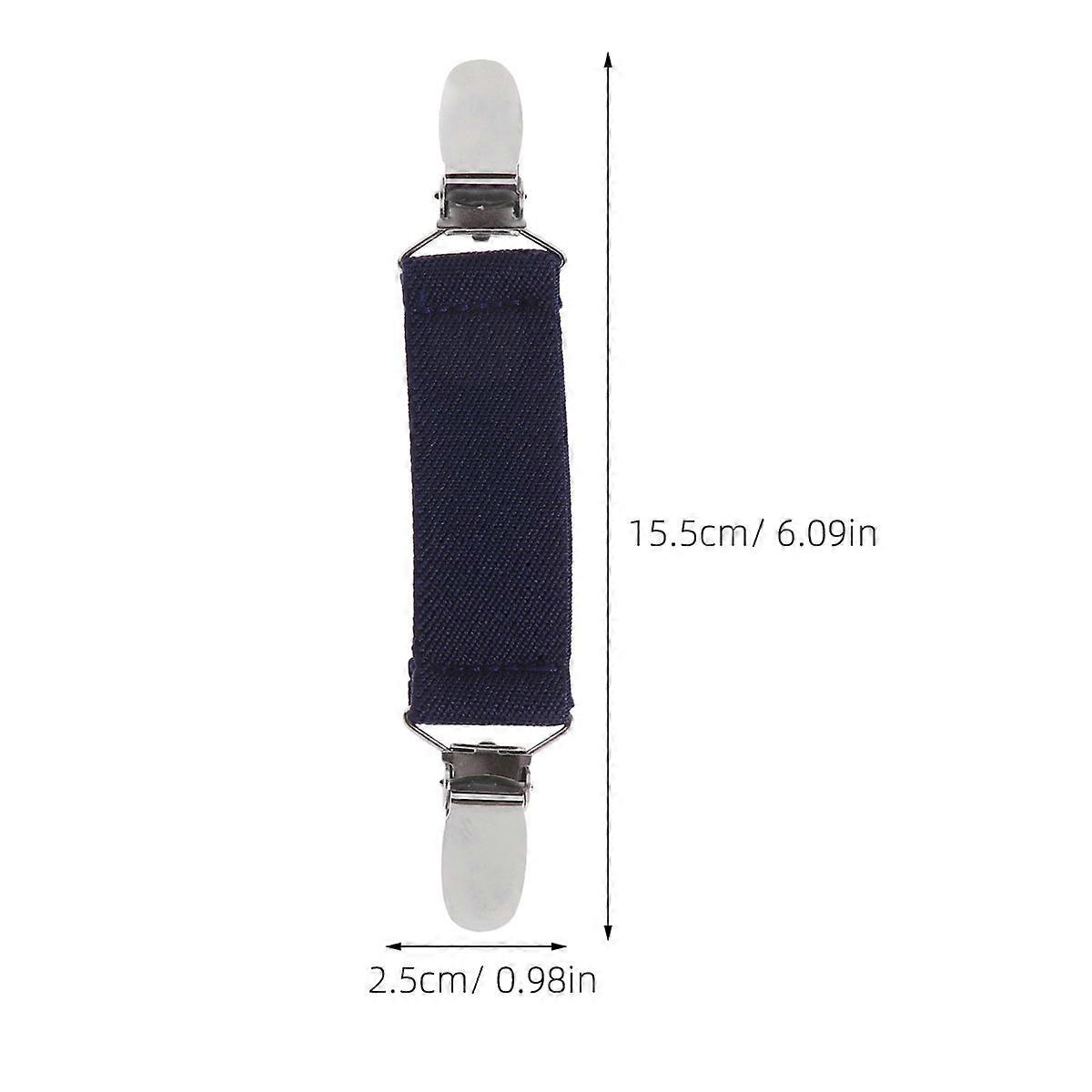 Fixed Buckle for Bed Sheet Non-Slip Function 4Pcs Black Alloy Grippers