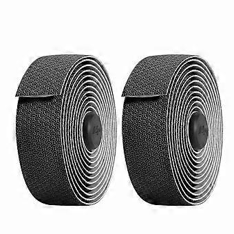 Wrap Belts with End Plugs Handlebar Tape PU Anti-Slip Bike Bar Tape Anti-Vibration Waterproof Road Bike Handlebar Tape Fixie