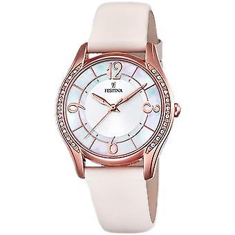 Festina Mademoiselle Quartz Analog Women's Watch with Cowskin Bracelet F16946/A