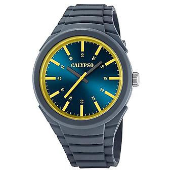 Calypso Street Style Quartz Analog Men Watch with K5725/4 Plastic Bracelet