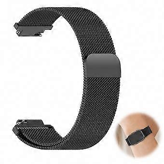 Magnetic Closure Breathable Woven Mesh Metal Band Compatible with CIRQA