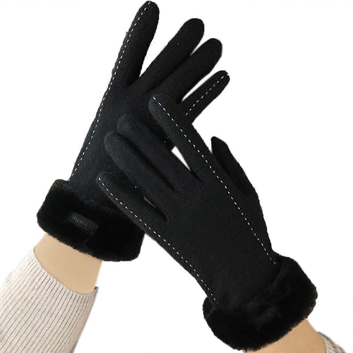 Thermal Wool Touchscreen Gloves Warm Breathable Soft