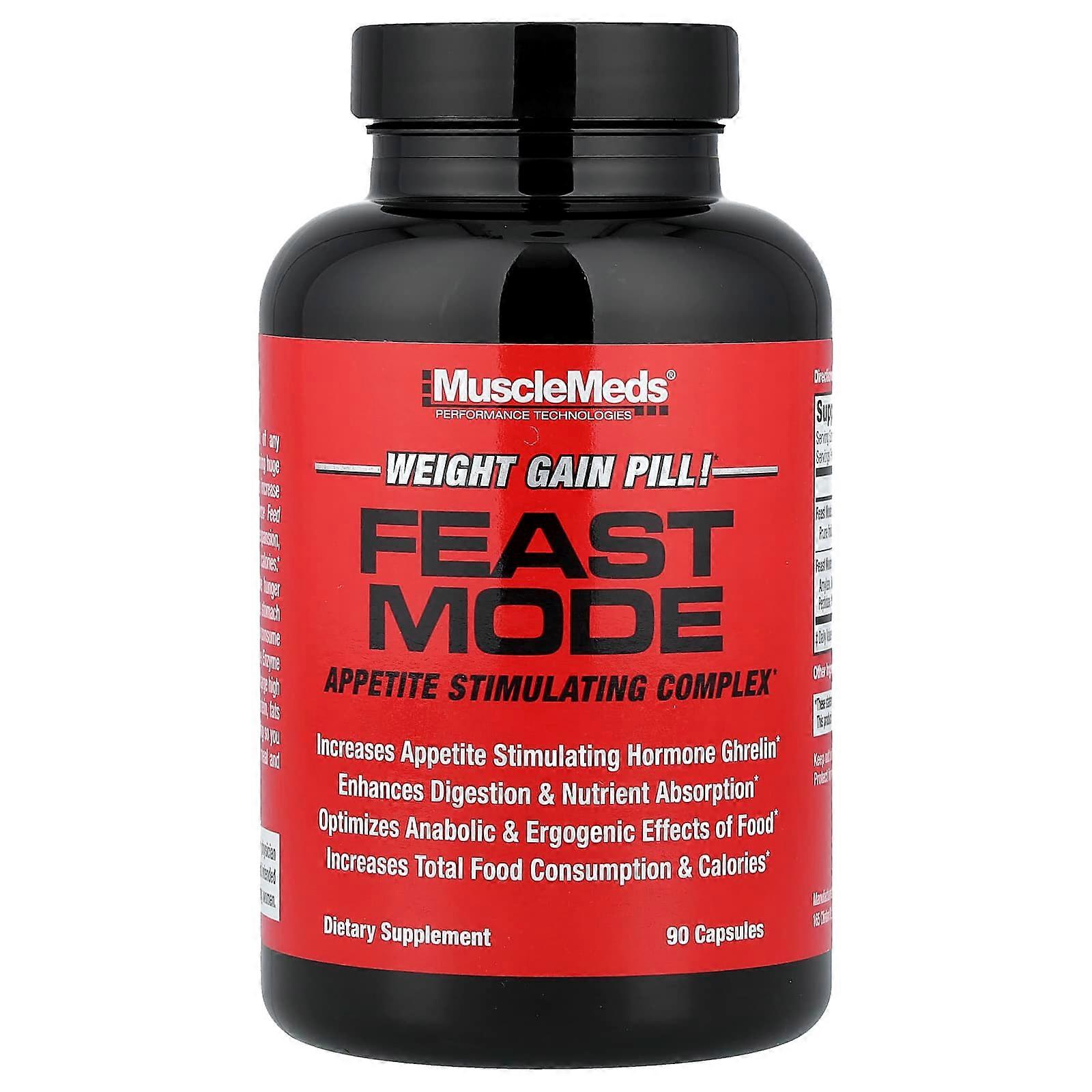 MuscleMeds, Feast Mode, eetlustopwekkend complex, 90 capsules