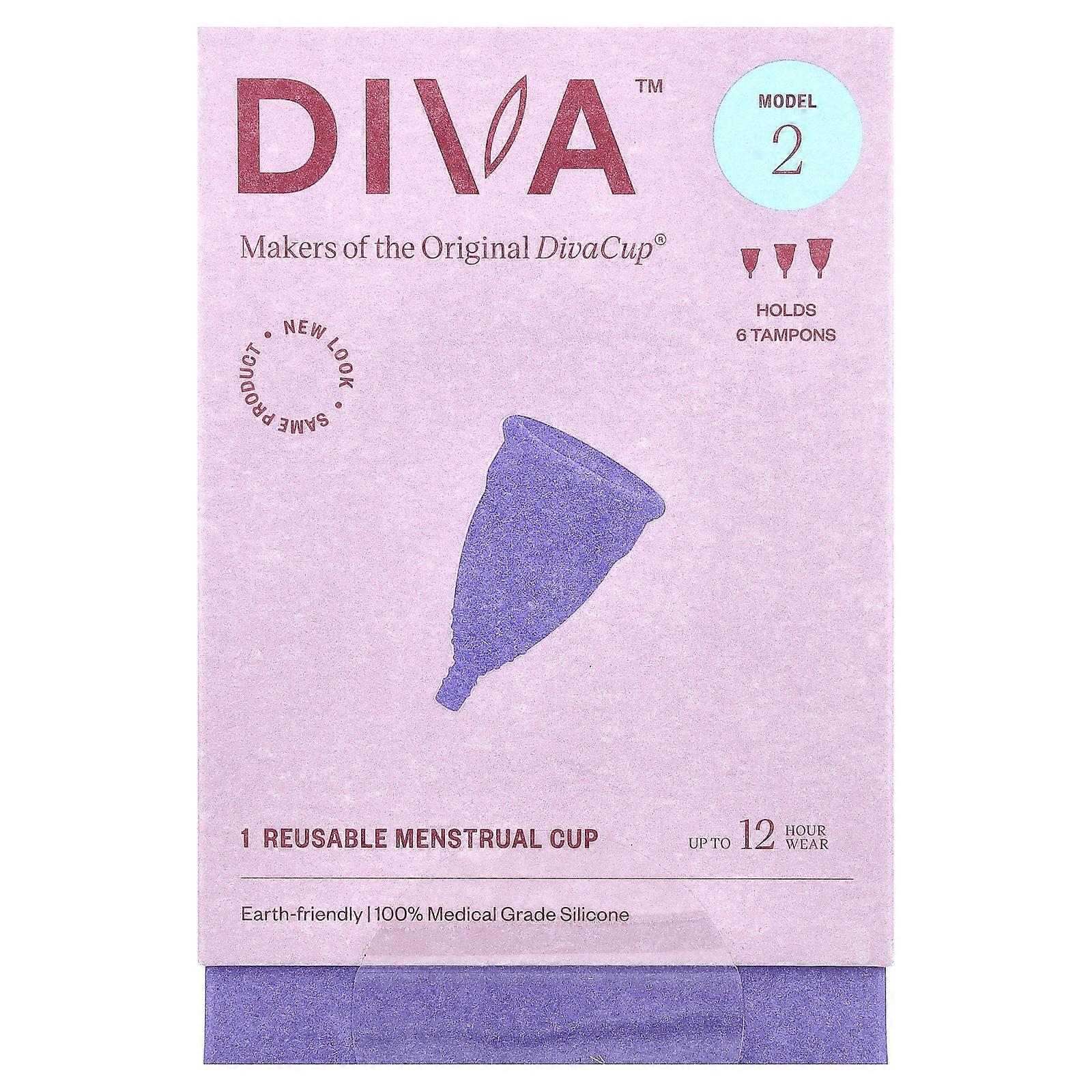 Diva International, DivaCup, Model 2, 1 Reusable Menstrual Cup