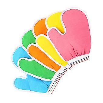Shower Gloves Exfoliating Gloves for Bathing 5Pcs Deep Rubbing Scrubbing Mitts