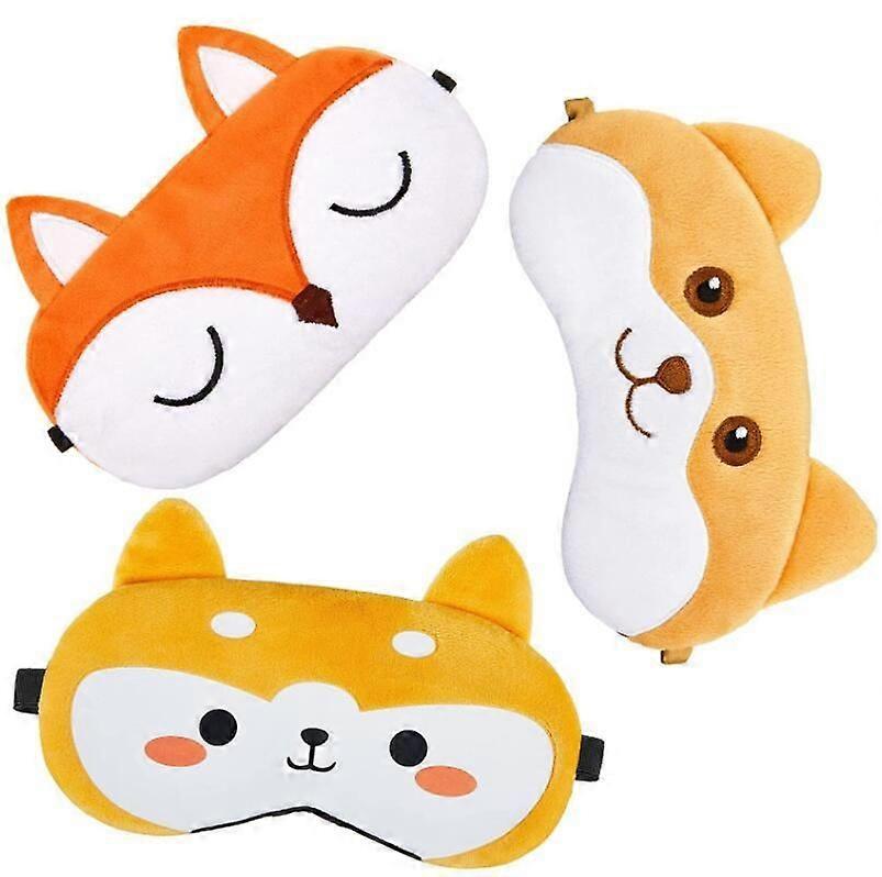 Soft Animal Blindfold Sleep Set